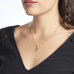 Best Histoire d'Or Collier Plaqué Or Jaune Lettra