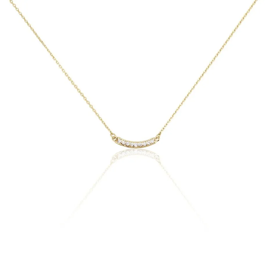 Sale Histoire d'Or Collier Plaqué Or Kumb Oxydes De Zirconium