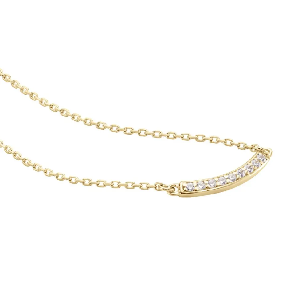 Sale Histoire d'Or Collier Plaqué Or Kumb Oxydes De Zirconium