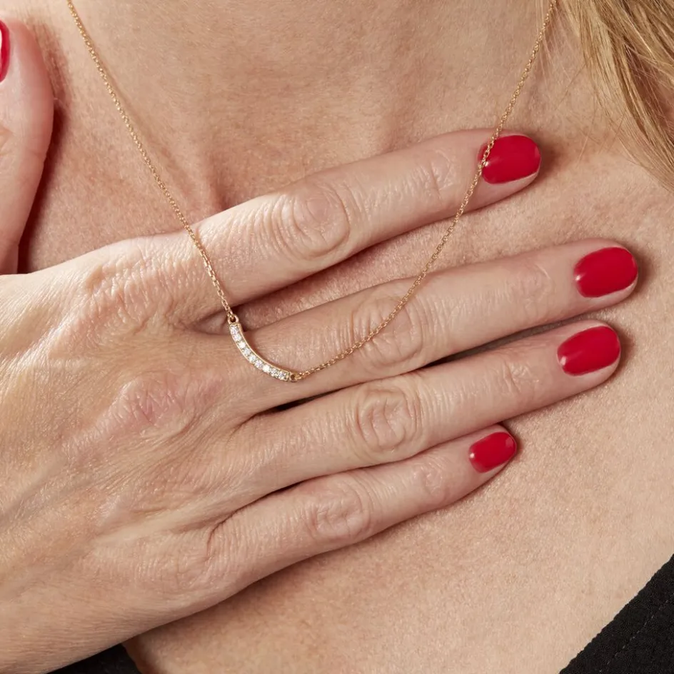 Sale Histoire d'Or Collier Plaqué Or Kumb Oxydes De Zirconium