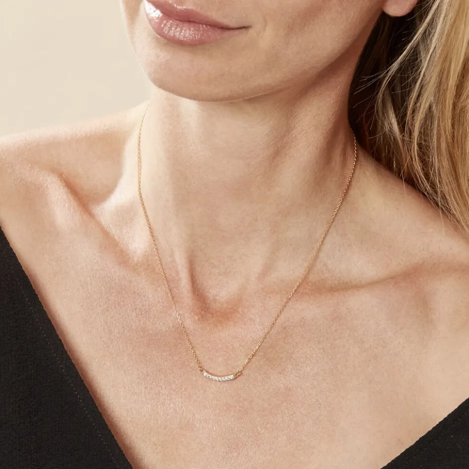 Sale Histoire d'Or Collier Plaqué Or Kumb Oxydes De Zirconium