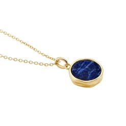 Best Histoire d'Or Collier Plaqué Or Neassa Sodalite