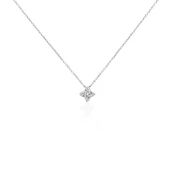 Clearance Histoire d'Or Collier Pleiades Argent Blanc Oxyde De Zirconium