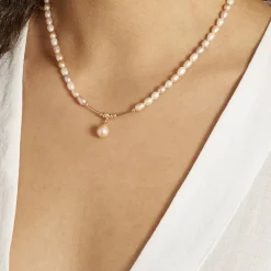 Histoire d'Or Collier Poire Or Jaune Perle De Culture* Colliers|Colliers