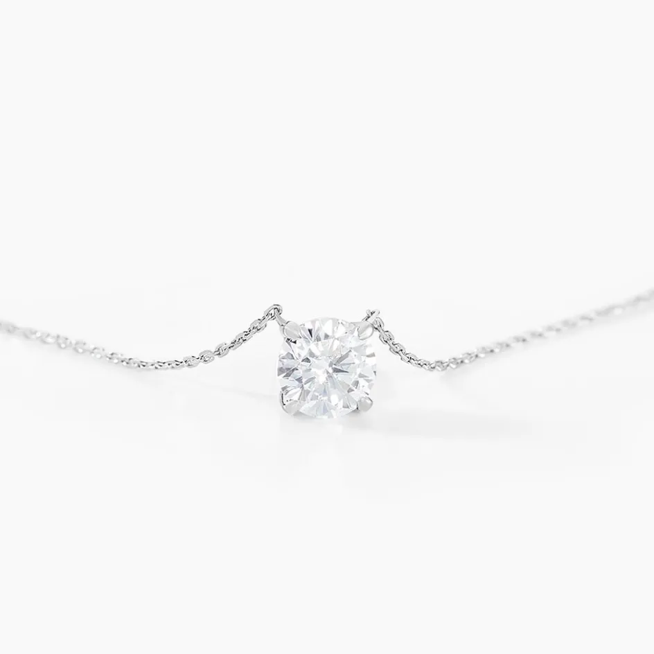 Best Histoire d'Or Collier Ponama De Zirconium or blanc oxyde