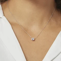 Best Histoire d'Or Collier Ponama De Zirconium or blanc oxyde