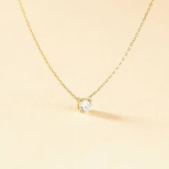 Outlet Histoire d'Or Collier Ponama Or Jaune Oxyde De Zirconium