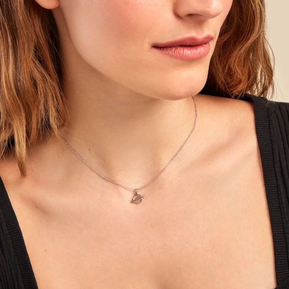 Sale Histoire d'Or Collier Raven Argent Blanc