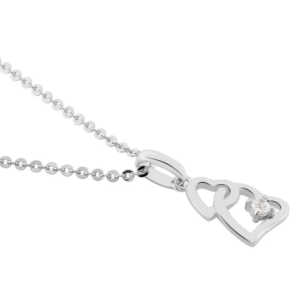 Outlet Histoire d'Or Collier Roma Argent Blanc Oxyde De Zirconium