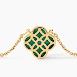 Histoire d'Or Collier Rosalite Or Jaune Malachite* Colliers|Colliers