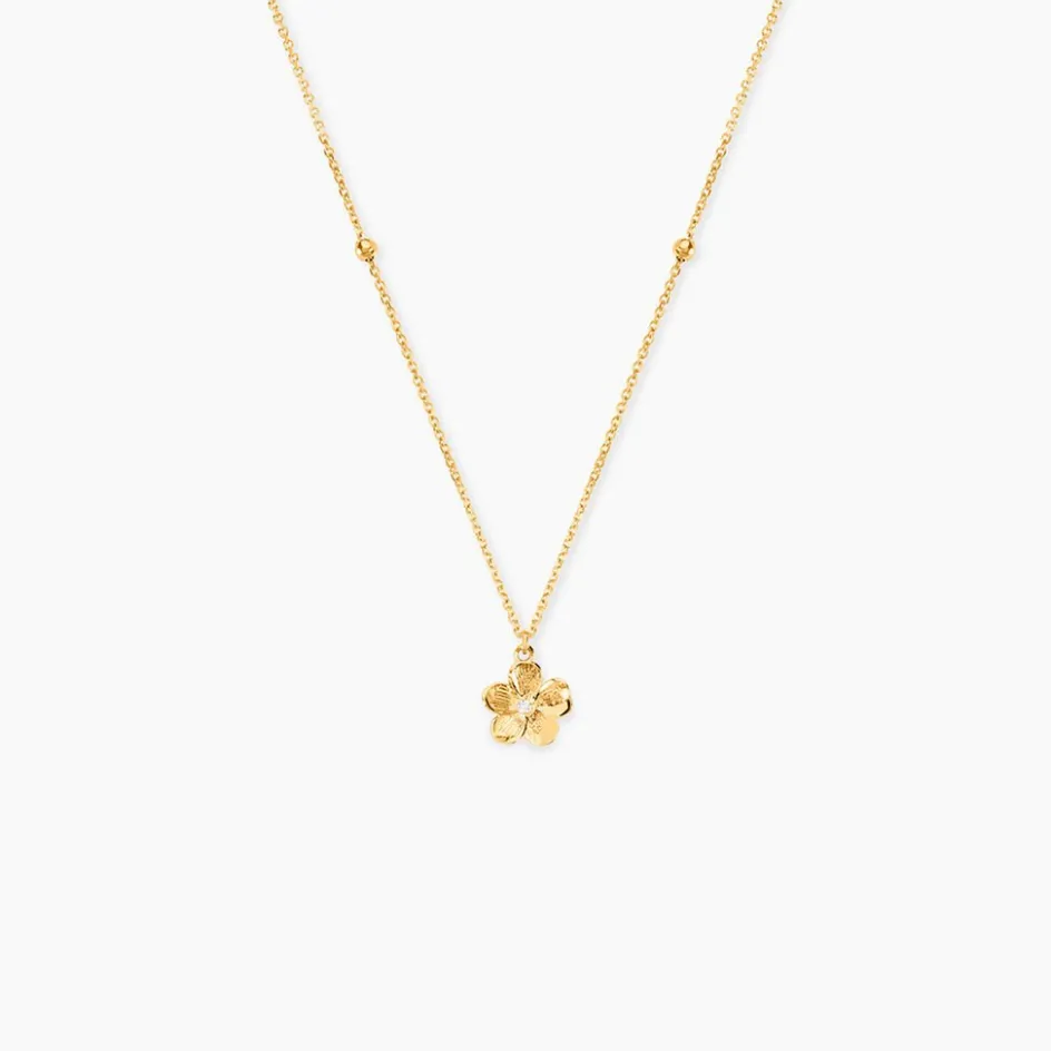Outlet Histoire d'Or Collier Sakura Love Or Jaune Oxyde De Zirconium