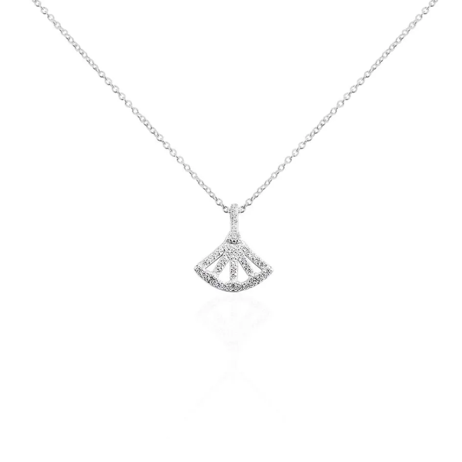 Clearance LAETIZIA Collier Sarita Argent Blanc Oxyde De Zirconium