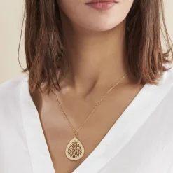 Best Histoire d'Or Collier Sautoir Acier Doré Iwona