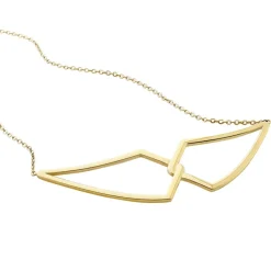 Outlet Histoire d'Or Collier Sautoir Adelind Acier Jaune acier doré