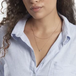 Outlet Histoire d'Or Collier Serres Argent Rose Oxyde De Zirconium