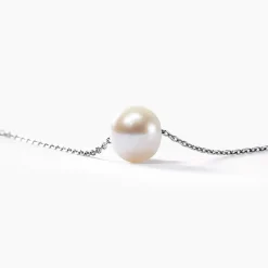 Outlet Histoire d'Or Collier Sissy Or Blanc Perle De Culture or blanc perle nacre