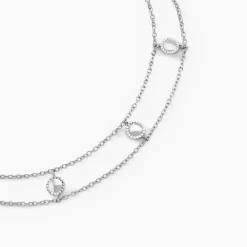 Sale Histoire d'Or Collier Sixties Argent Blanc