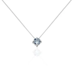 Best Histoire d'Or Collier Solitaire Argent Blanc Rio Santa Teresa Oxyde De Zirconium argent blanc oxyde bleu sky