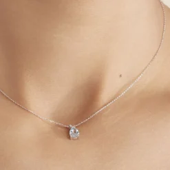 Histoire d'Or Collier Teresa Or Blanc Topaze Et Diamant* Colliers|Colliers