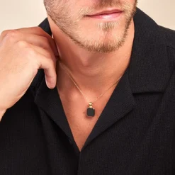 Sale Histoire d'Or Collier Tertius Or Jaune Onyx