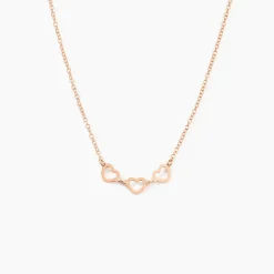 Outlet Histoire d'Or Collier Trinity Argent Rose
