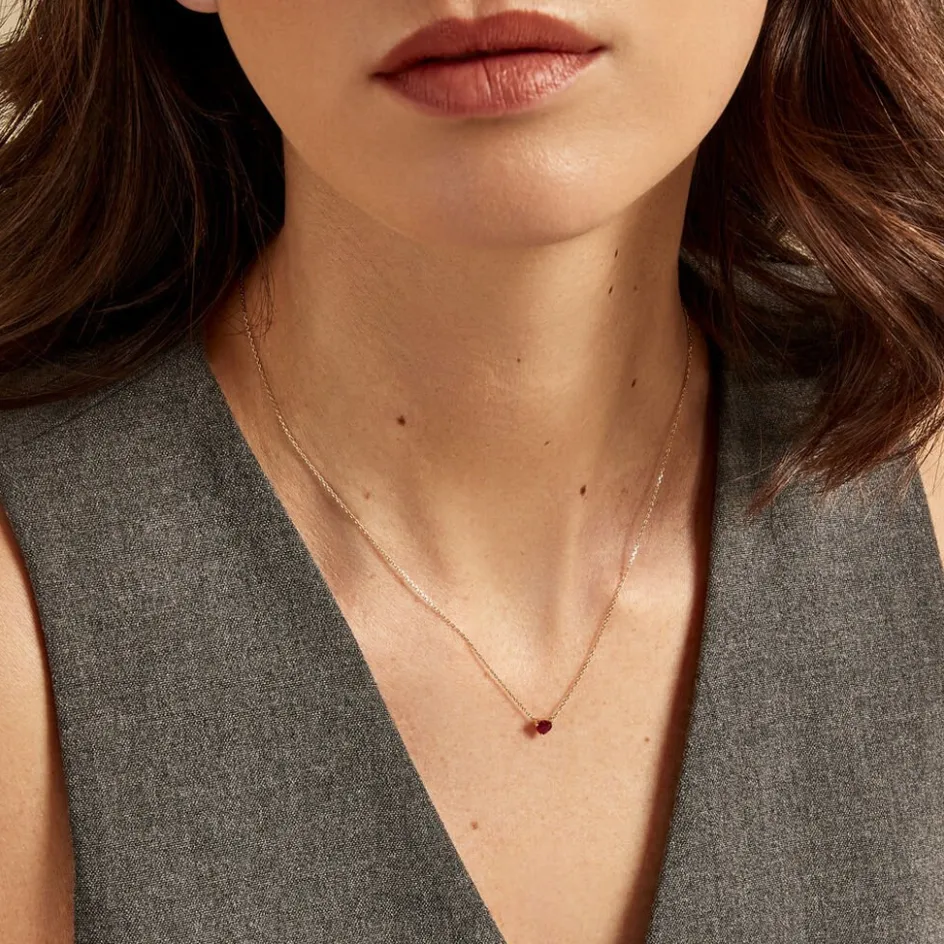 Outlet Histoire d'Or Collier Valerius Or Jaune Rubis