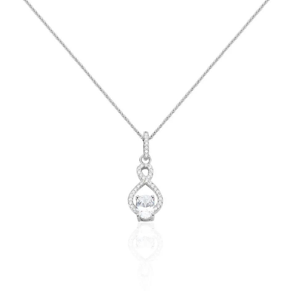 Outlet Histoire d'Or Collier Ylianna Argent Blanc Oxyde De Zirconium