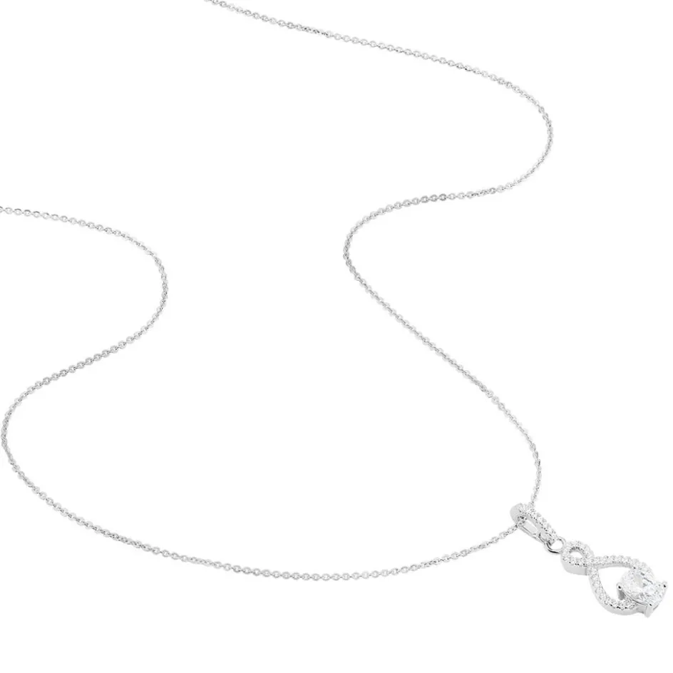 Outlet Histoire d'Or Collier Ylianna Argent Blanc Oxyde De Zirconium