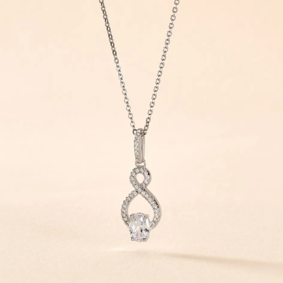 Outlet Histoire d'Or Collier Ylianna Argent Blanc Oxyde De Zirconium