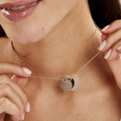 Outlet Histoire d'Or Collier Yrina Argent Blanc