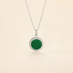 Discount Histoire d'Or Collier Zea Argent Blanc Malachite argent blanc malachite vert