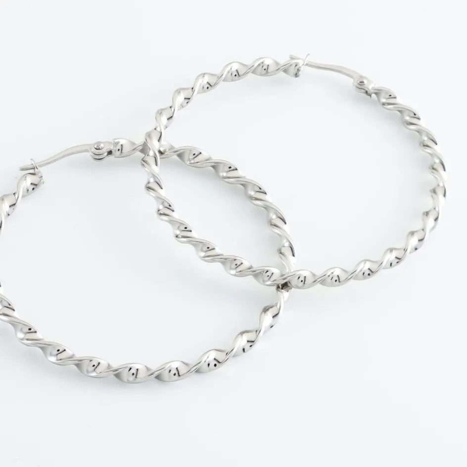 Online Histoire d'Or Creoles Antonello acier blanc