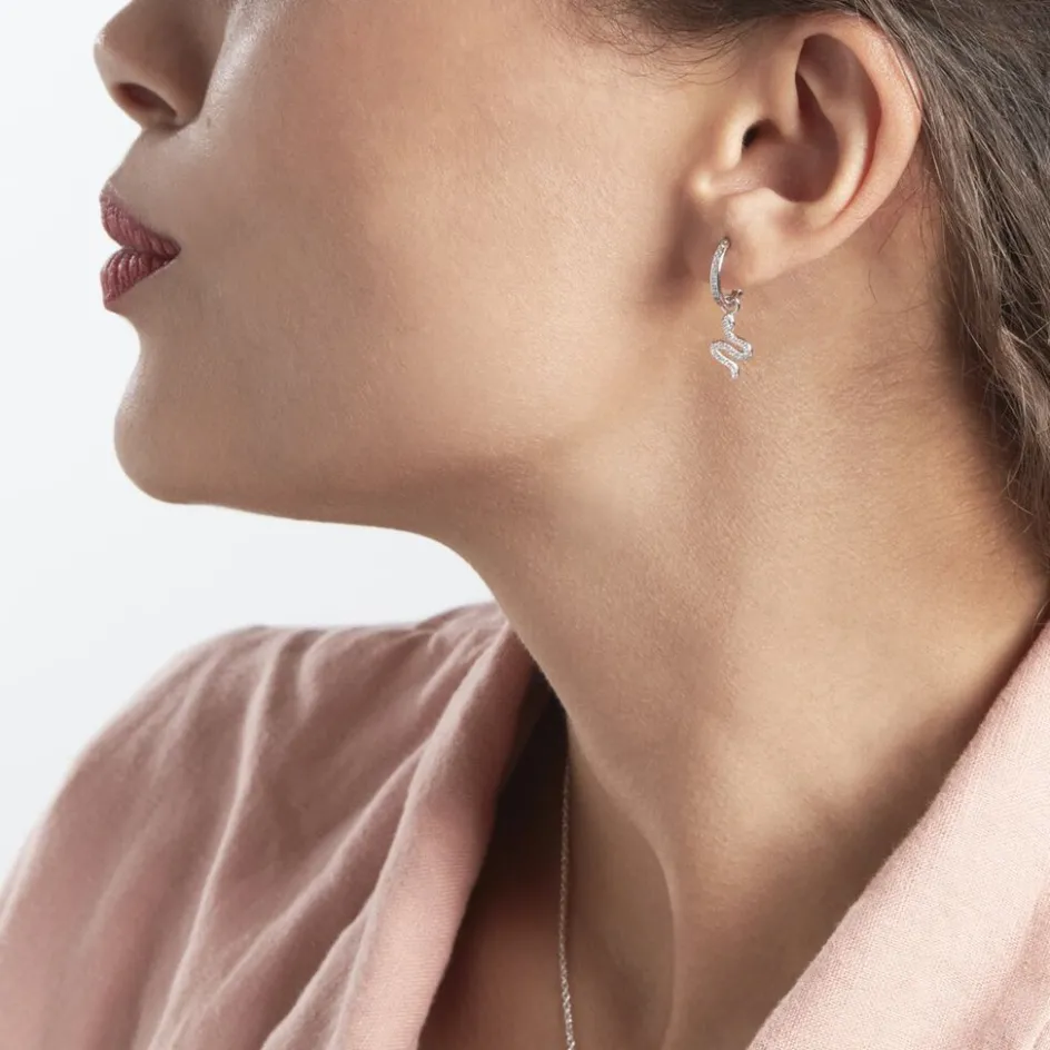 New Histoire d'Or Créole Unitaire Argent Blanc Ancelin Oxydes De Zirconium