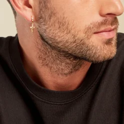 Hot Histoire d'Or Créole Unitaire Harvey Plaqué Or Jaune