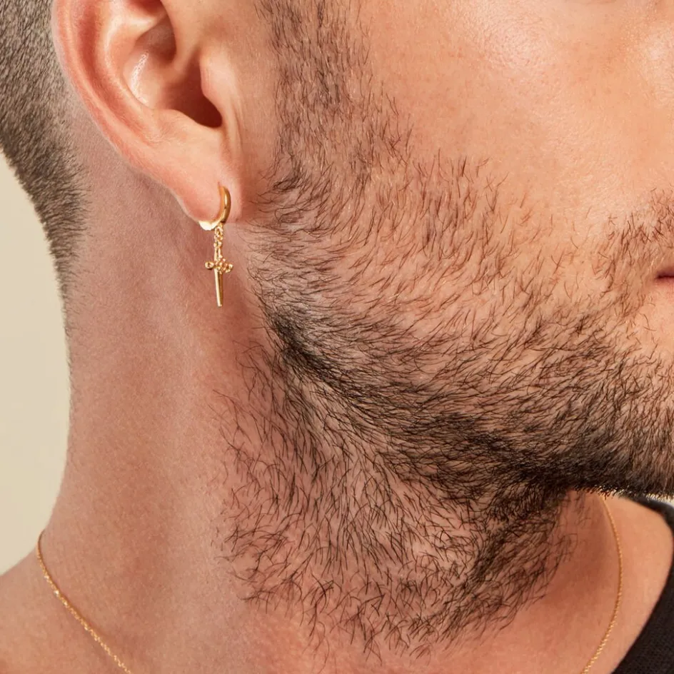 Sale Histoire d'Or Créole Unitaire Harvey Plaqué Or Jaune