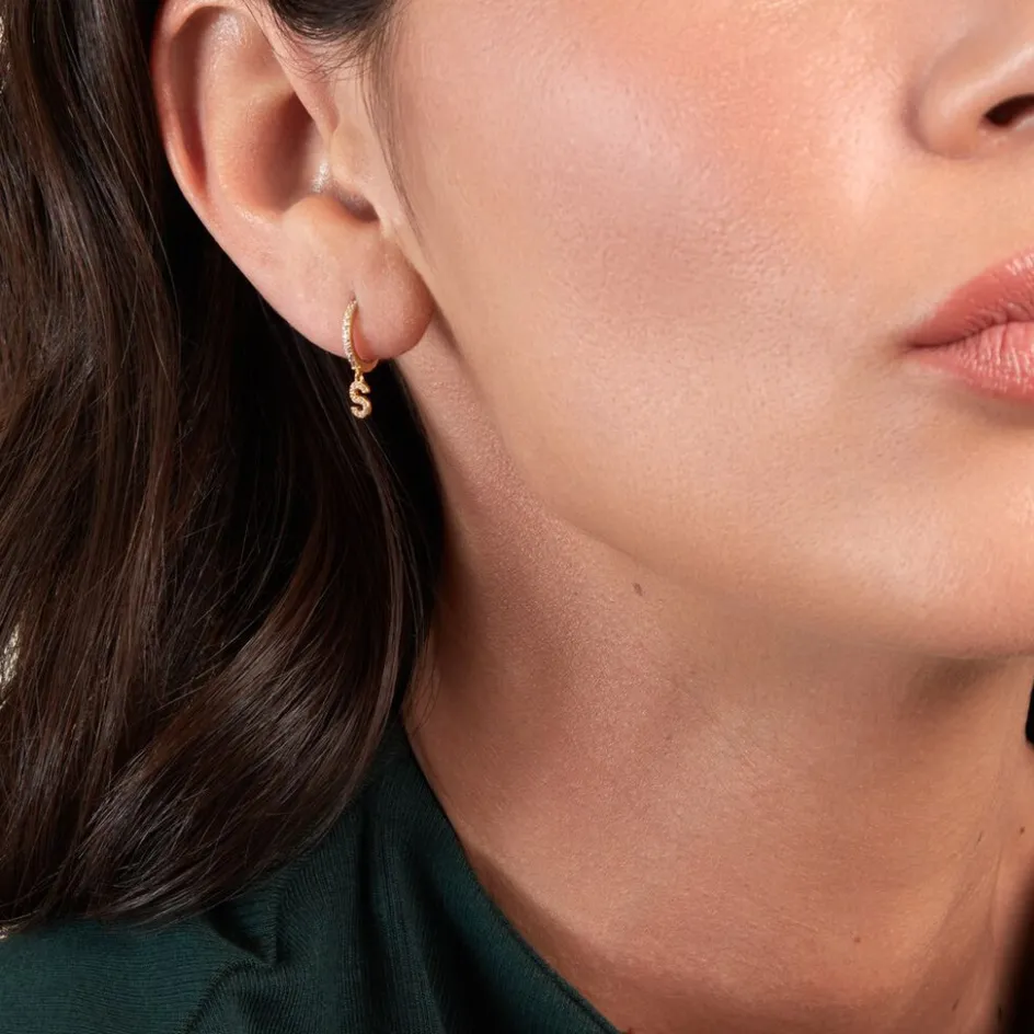 Online Histoire d'Or Créole Unitaire Léria Or Jaune Oxydes De Zirconium