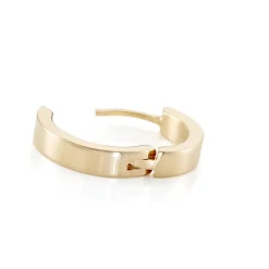 Hot Histoire d'Or Créole Unitaire Markus Plaqué Or Jaune