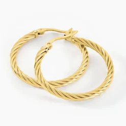 Outlet Histoire d'Or Créoles Pascau acier doré