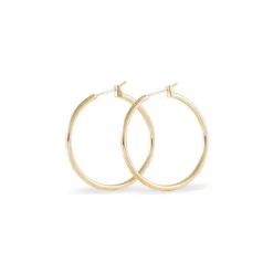 Hot Histoire d'Or Créoles Ada Lisse Plaque Or Jaune