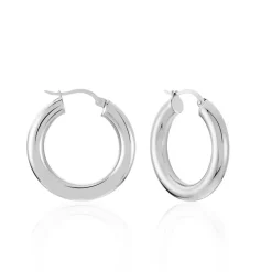 Outlet Histoire d'Or Créoles Adama acier blanc