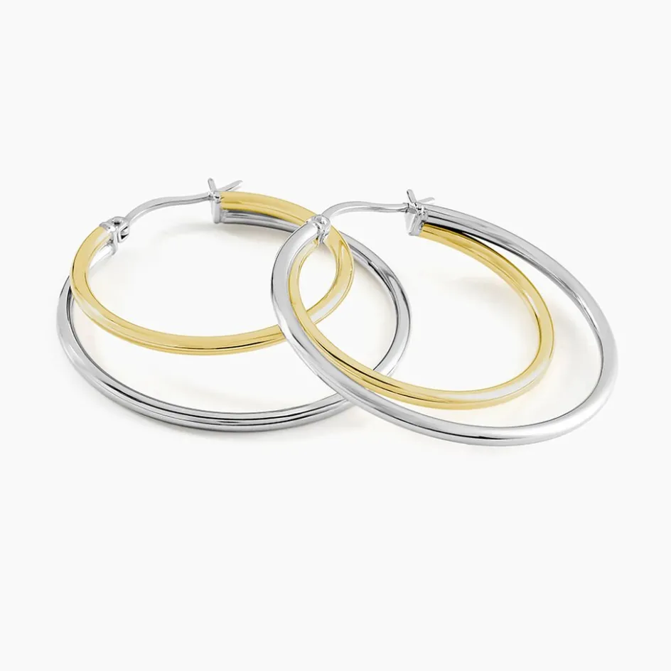 New Histoire d'Or Créoles Adisson Acier Bicolore