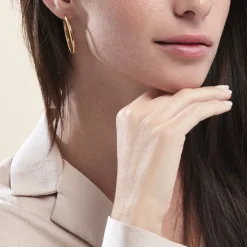 Online Histoire d'Or Créoles Ajania Or Jaune