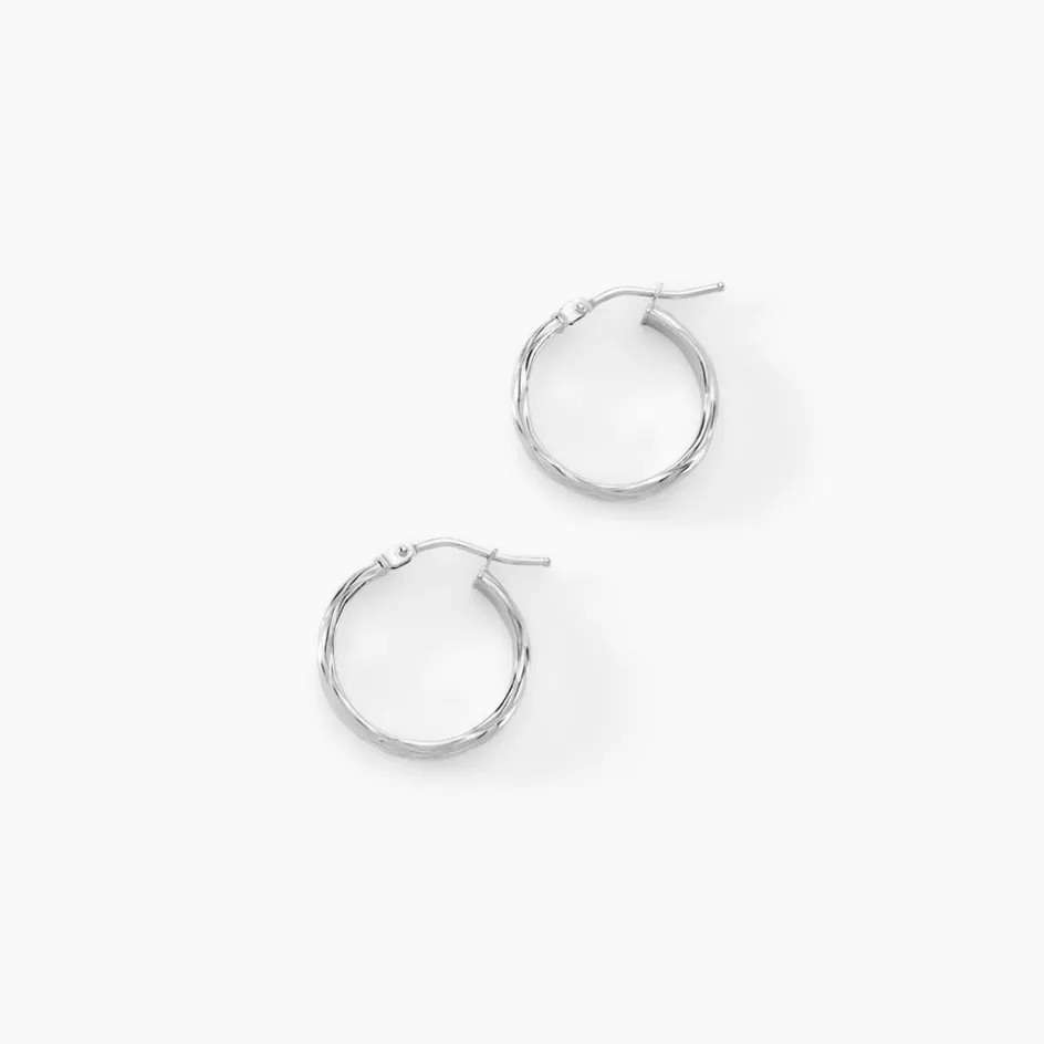 Outlet Histoire d'Or Créoles Ananas or blanc