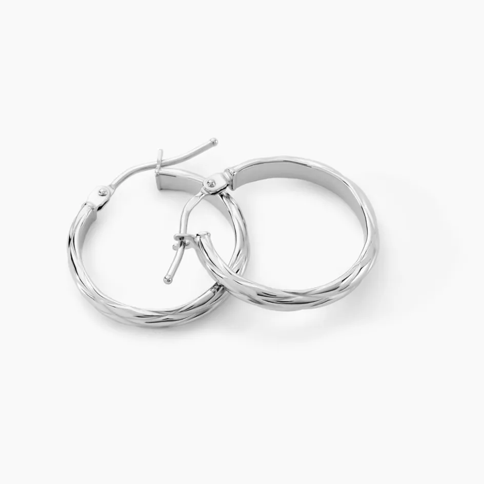 Outlet Histoire d'Or Créoles Ananas or blanc