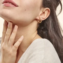 New Histoire d'Or Créoles Anantha Or Jaune