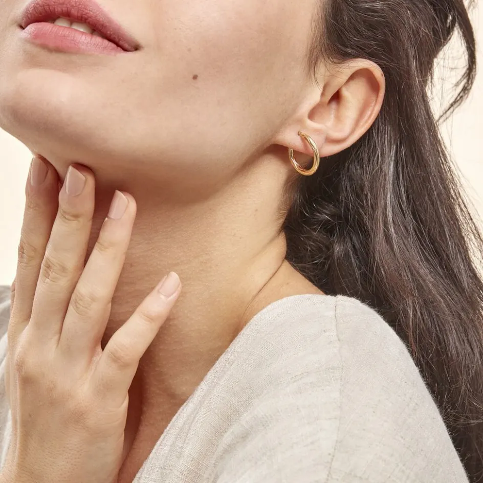 New Histoire d'Or Créoles Anantha Or Jaune