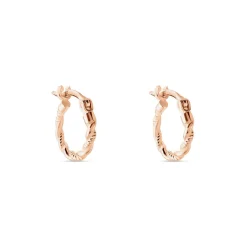 Hot Histoire d'Or Créoles Anastasia Argent Rose