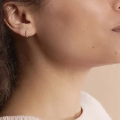 Histoire d'Or Créoles Andgelina Rondes De Zirconium or jaune oxyde