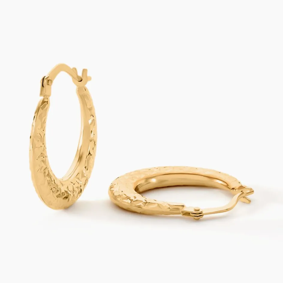 Hot Histoire d'Or Créoles Annis Or Jaune