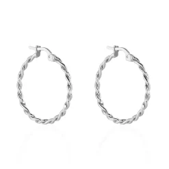 Clearance Histoire d'Or Créoles Argent Blanc Abie